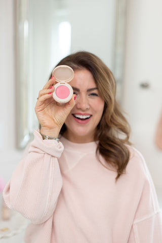 Jillian Harris with her custom designed Juneberry for the Spring 2025 Jilly Box